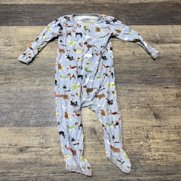 Magnetic Me 6-9 Months Footie Pajamas Dog Halloween Print - Picture 1 of 4
